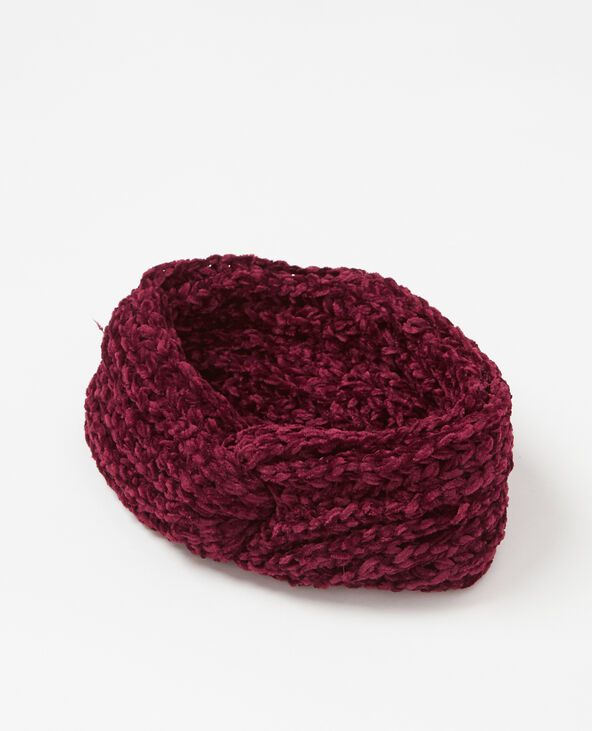 Headband maille chenille violet - Pimkie