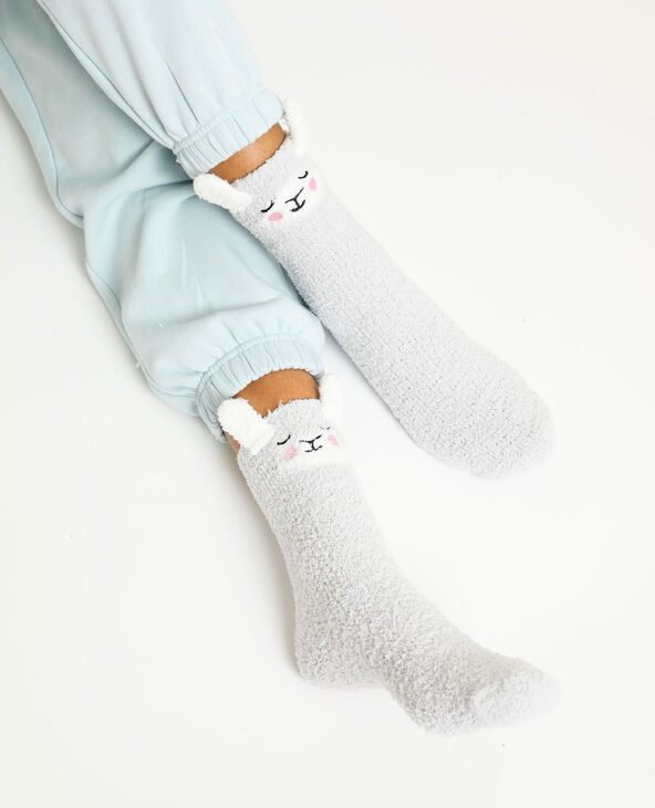 Chaussettes lama gris clair - Pimkie