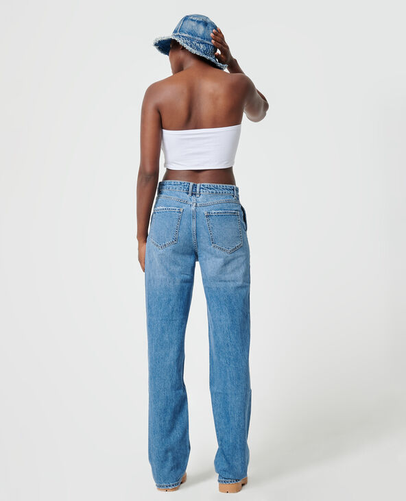 Jean baggy taille basse bleu - Pimkie