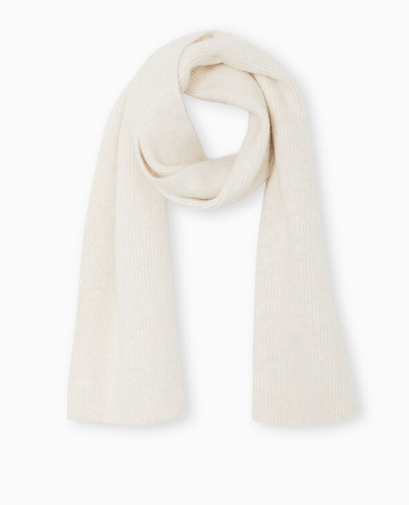Echarpe en maille ultra douce beige - Pimkie