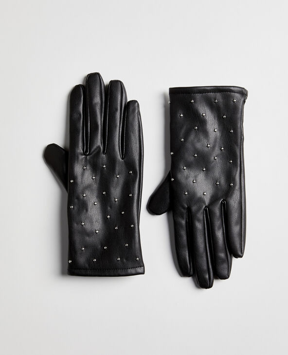 Gants cloutés noir - Pimkie