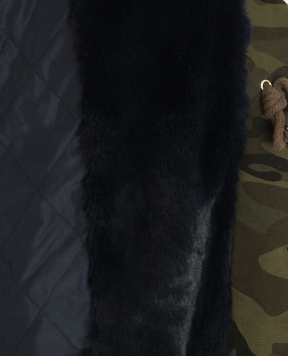 Longue parka à capuche vert kaki - Pimkie