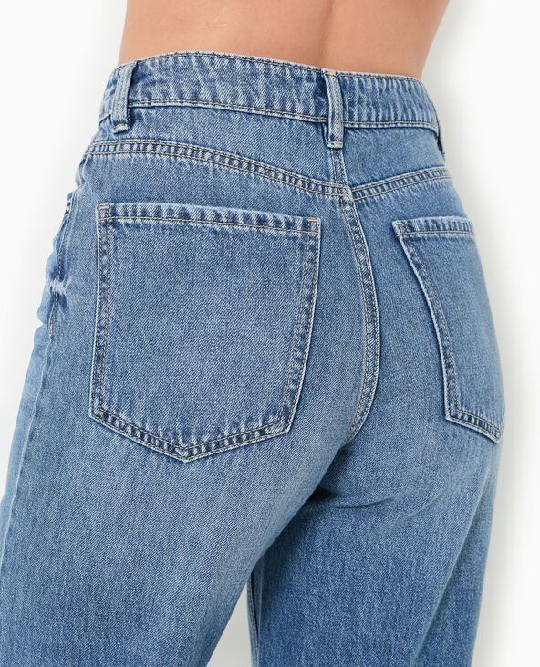 Jean wide taille haute bleu - Pimkie