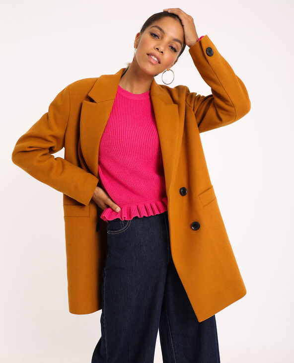 Manteau ocre best sale