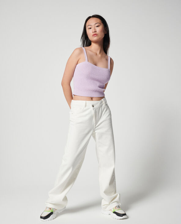 Jean baggy taille basse blanc - Pimkie
