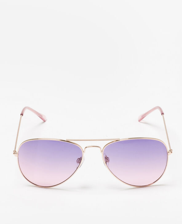 Lunettes de soleil style aviateur violet - Pimkie