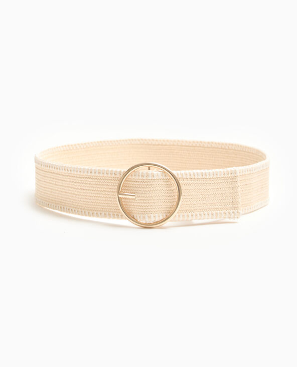 Ceinture en raphia élastiqué écru - Pimkie