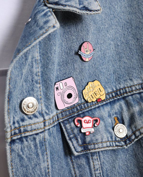 Lot de 4 pin's violet - Pimkie
