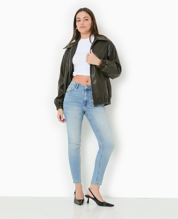 Jean skinny taille haute bleu clair - Pimkie