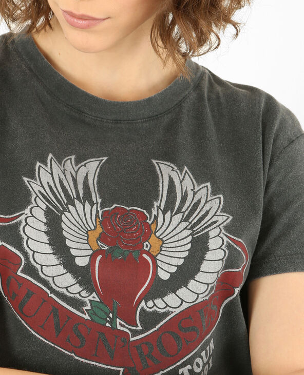 T-shirt Guns N'Roses gris foncé - Pimkie