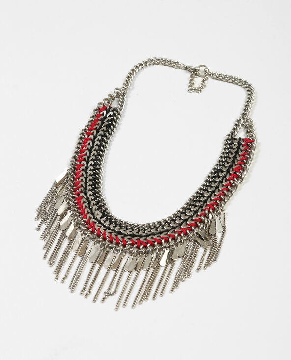 Collier plastron argenté - Pimkie