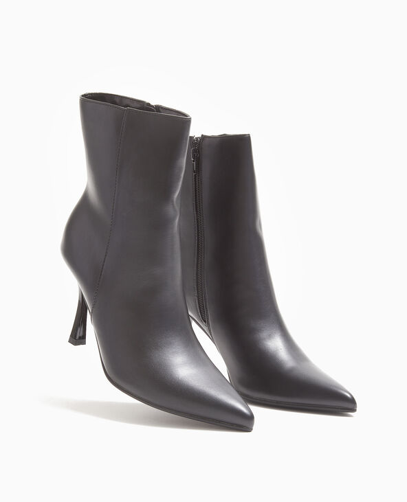 Boots pointues à talon noir - Pimkie