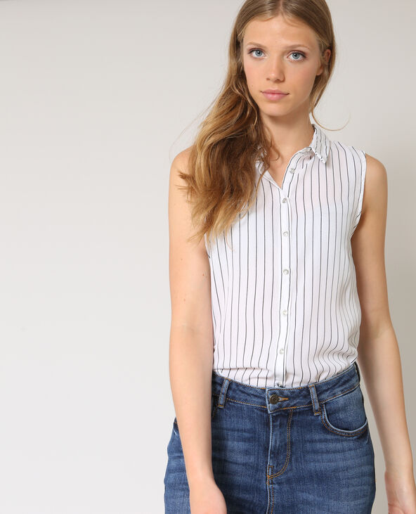 Chemise sans manches blanc - Pimkie