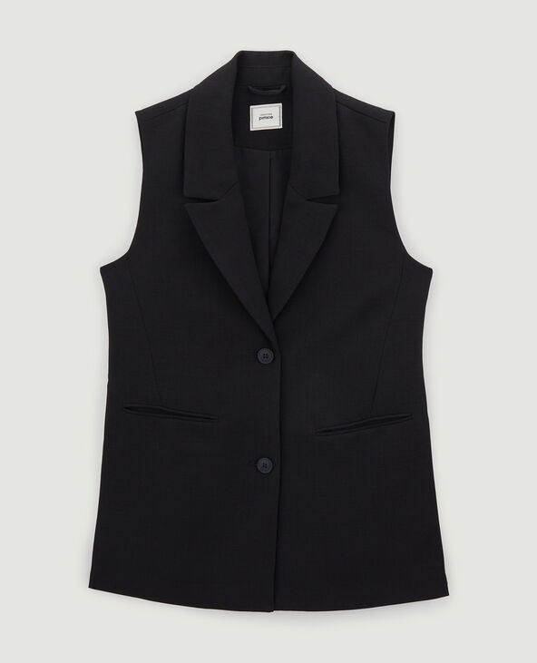 Veste blazer sans manche noir - Pimkie