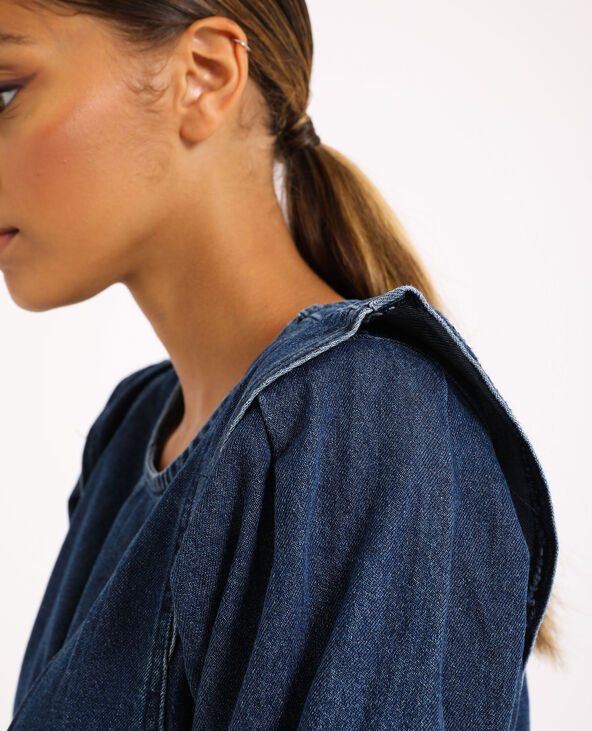 Robe en jean avec ceinture bleu - Pimkie
