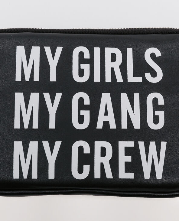 Pochette iPad mini à message noir - Pimkie