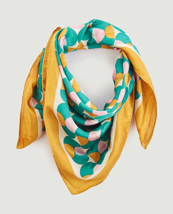 Foulard imprimé orange - Pimkie