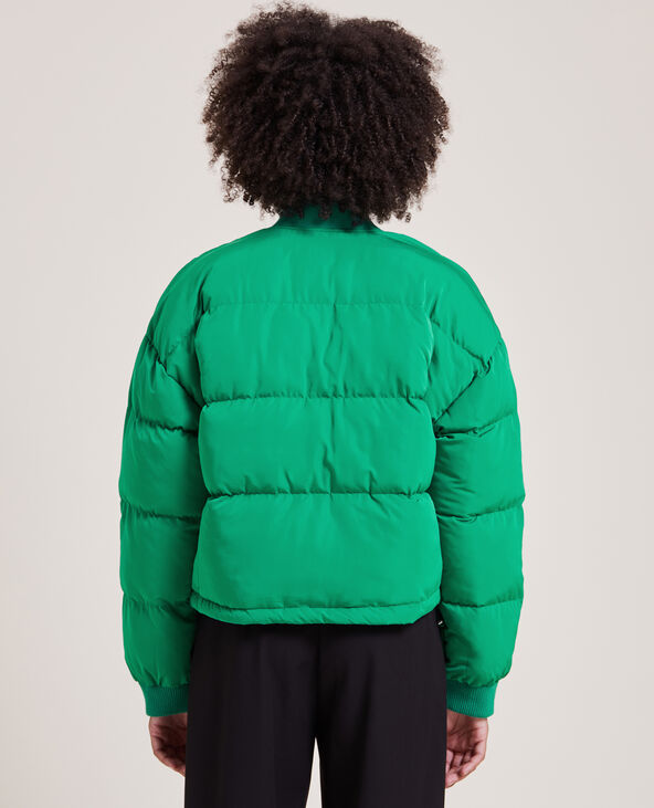 Doudoune col rond vert - Pimkie