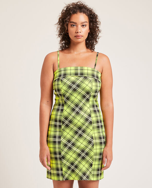 Robe courte à bretelles vert - Pimkie