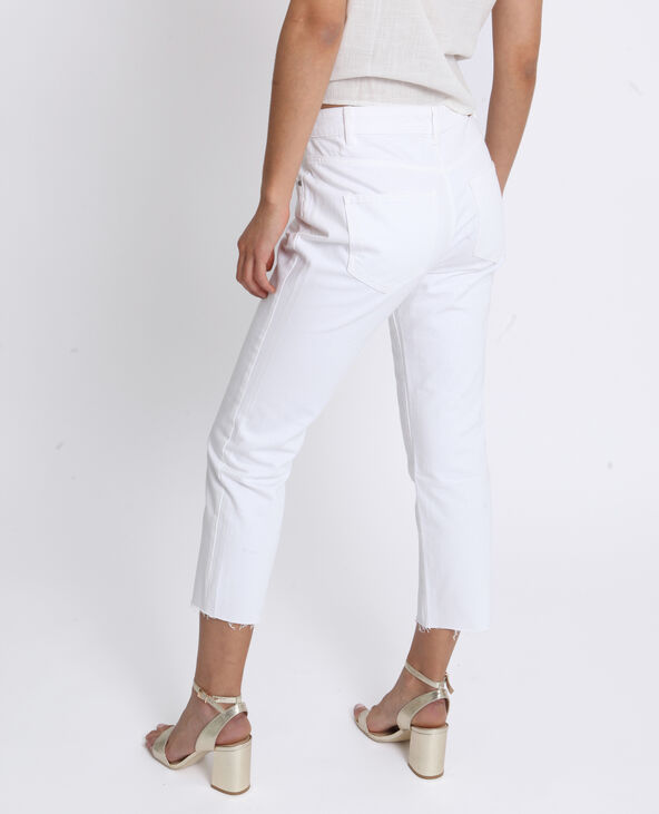 Jean mid waist blanc - Pimkie