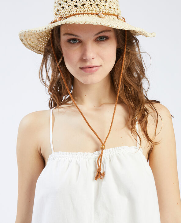 Robe longue à volants blanc - Pimkie