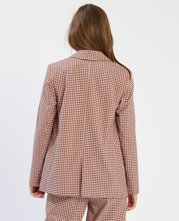 Blazer à carreaux lilas - Pimkie