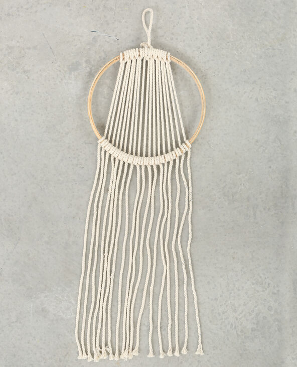 Attrape-rêves en macramé blanc - Pimkie