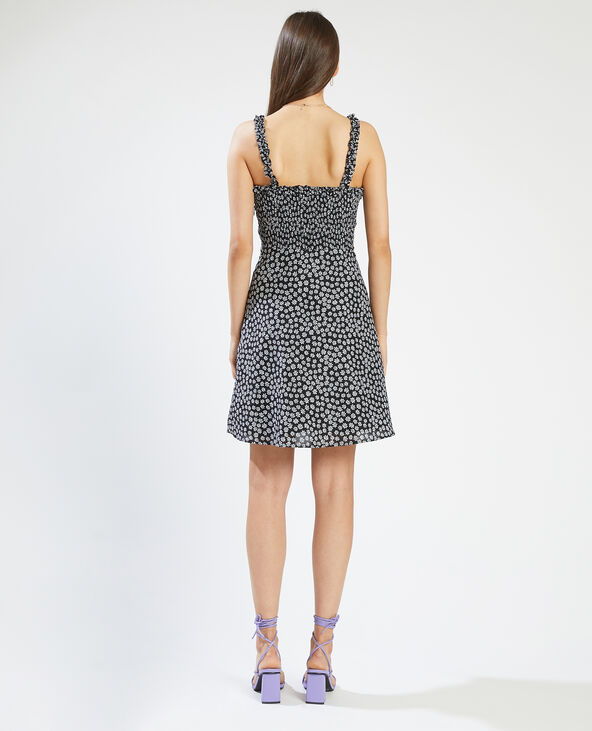 Robe courte à bretelles noir - Pimkie