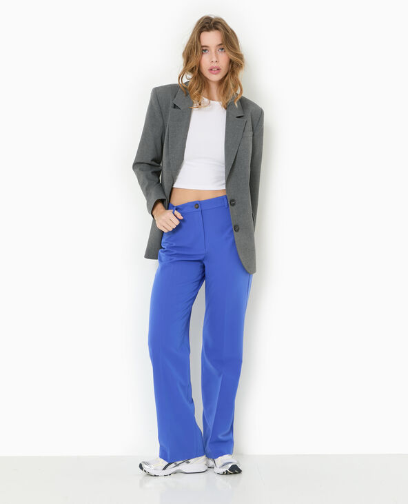 Pantalon city droit bleu électrique - Pimkie