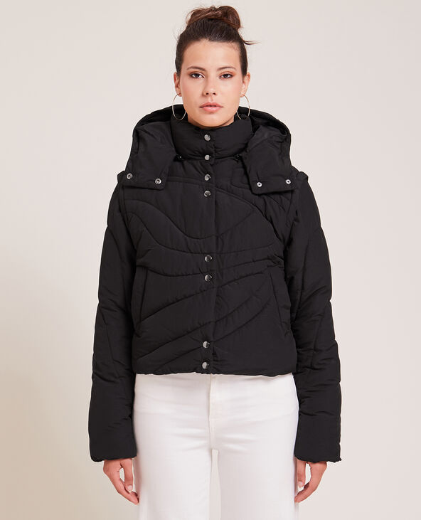 Doudoune matelassage wavy noir - Pimkie
