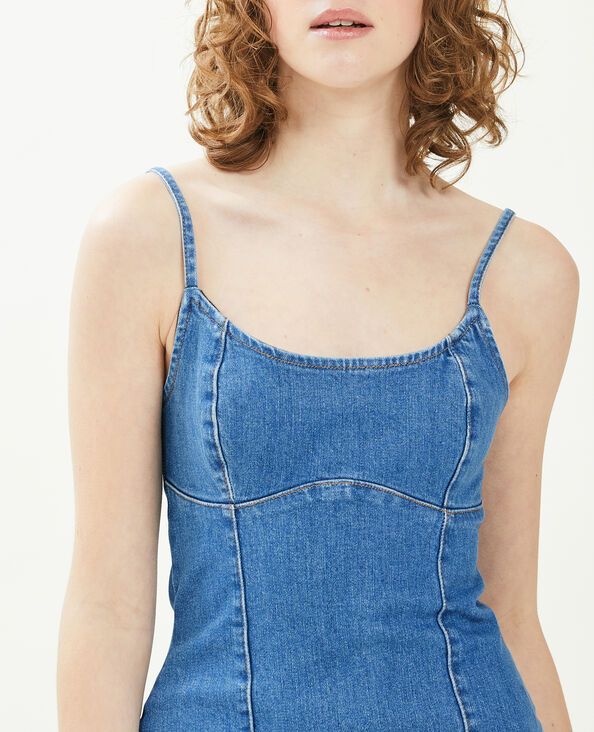 Robe courte en jean bleu - Pimkie