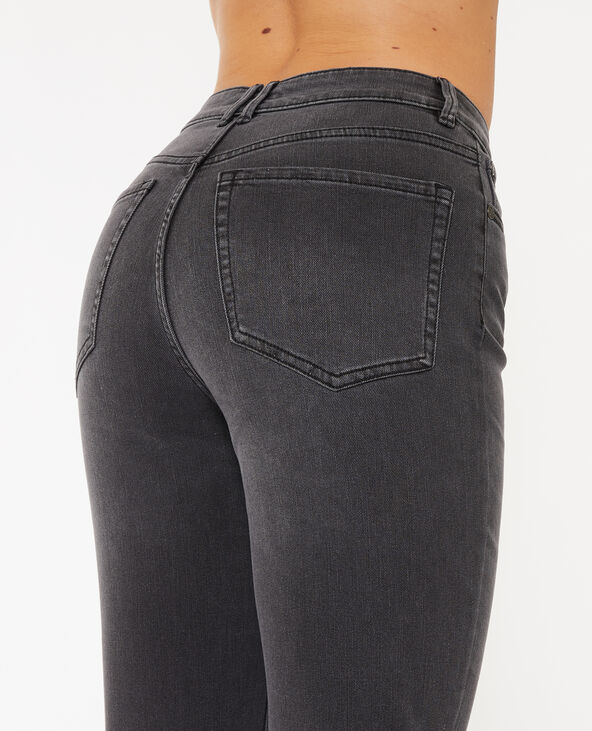 Jean mom slim taille haute gris clair - Pimkie