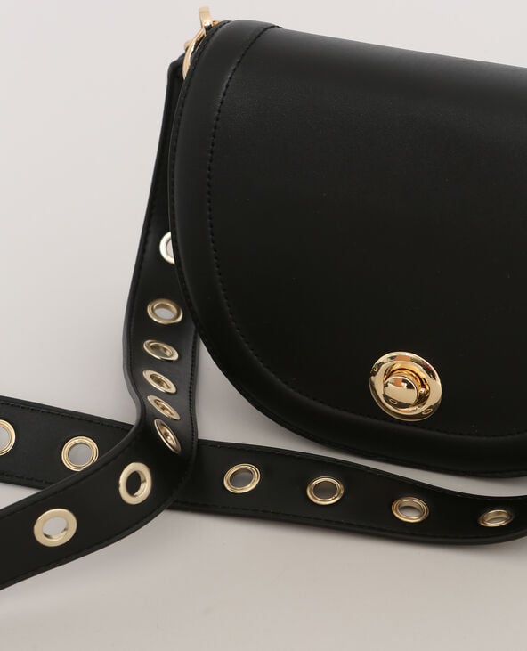Sac en faux cuir noir - Pimkie