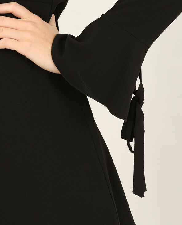 Robe col V noir - Pimkie
