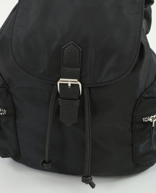 Sac à dos satiné noir - Pimkie