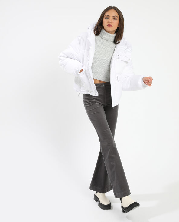 Doudoune à capuche oversize blanc - Pimkie