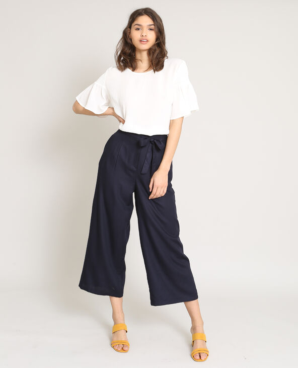 Jupe-culotte fluide noir - Pimkie