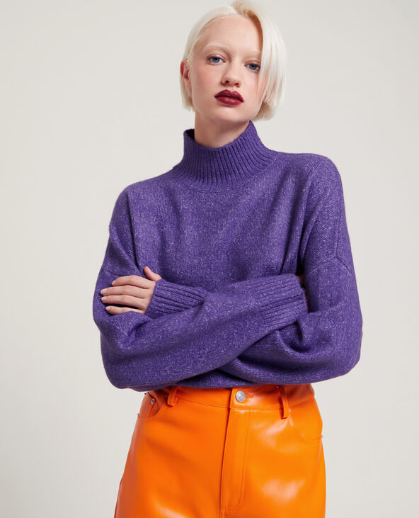 Pull col montant violet - Pimkie