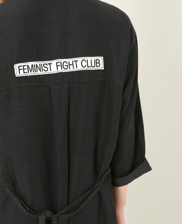 Robe chemise cloutée noir - Pimkie