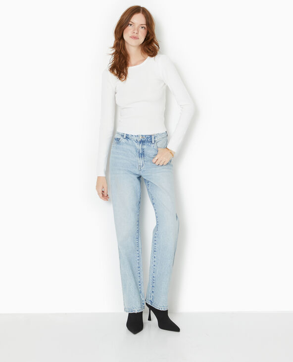 Pull fin avec dos-nu blanc - Pimkie
