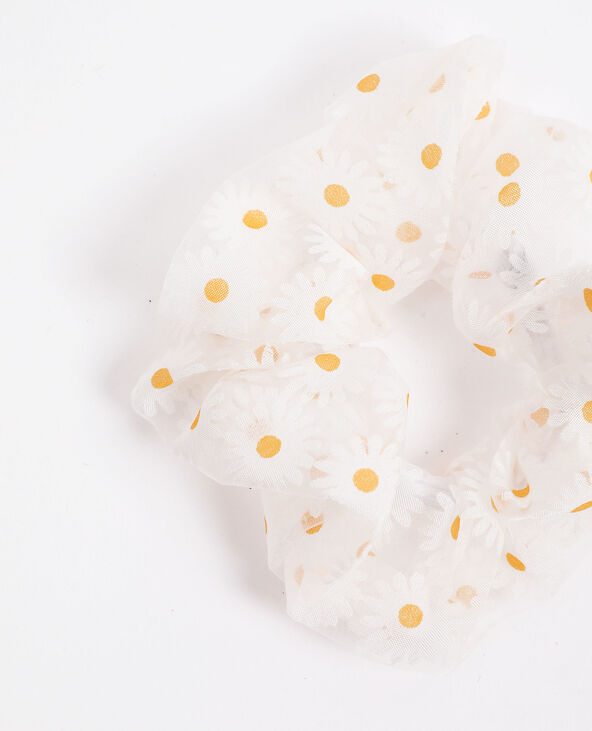 Chouchou à fleurs blanc - Pimkie