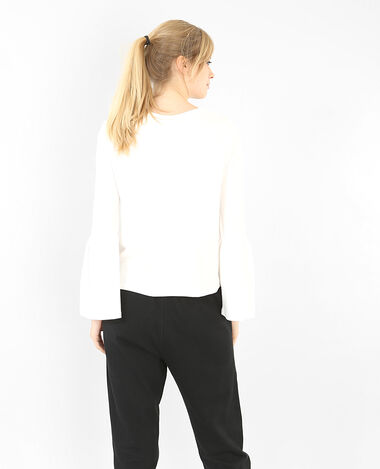 T-shirt  manches pagodes blanc - Pimkie