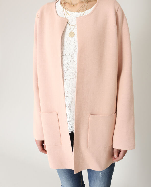 Gilet droit rose clair - Pimkie