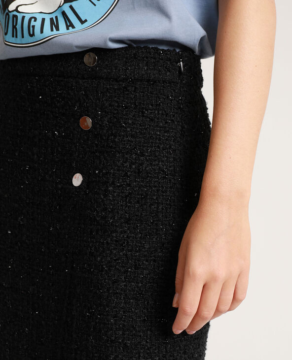 Jupe en tweed noir store