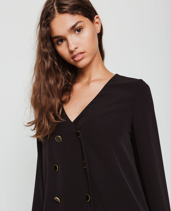 Blouse boutonnée noir - Pimkie
