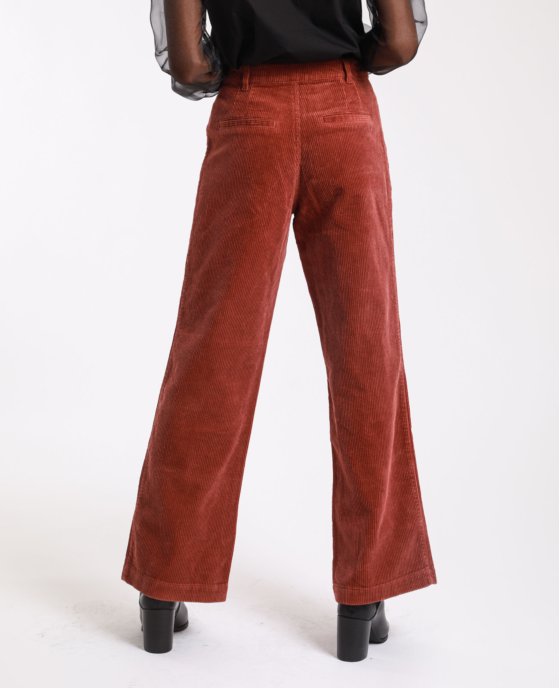 pantalon velour rose homme