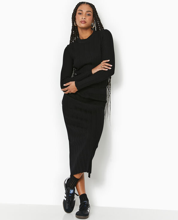 Jupe Longue Cuir Midi Noire Blanche Pimkie
