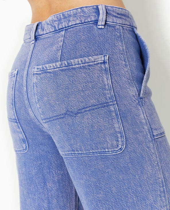 Jean wide souple taille regular lilas - Pimkie