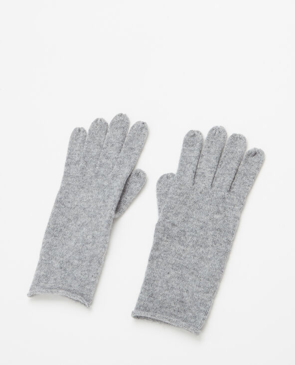 Gants 100% cachemire gris chiné - Pimkie