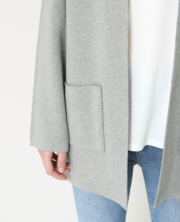 Gilet droit gris chiné - Pimkie